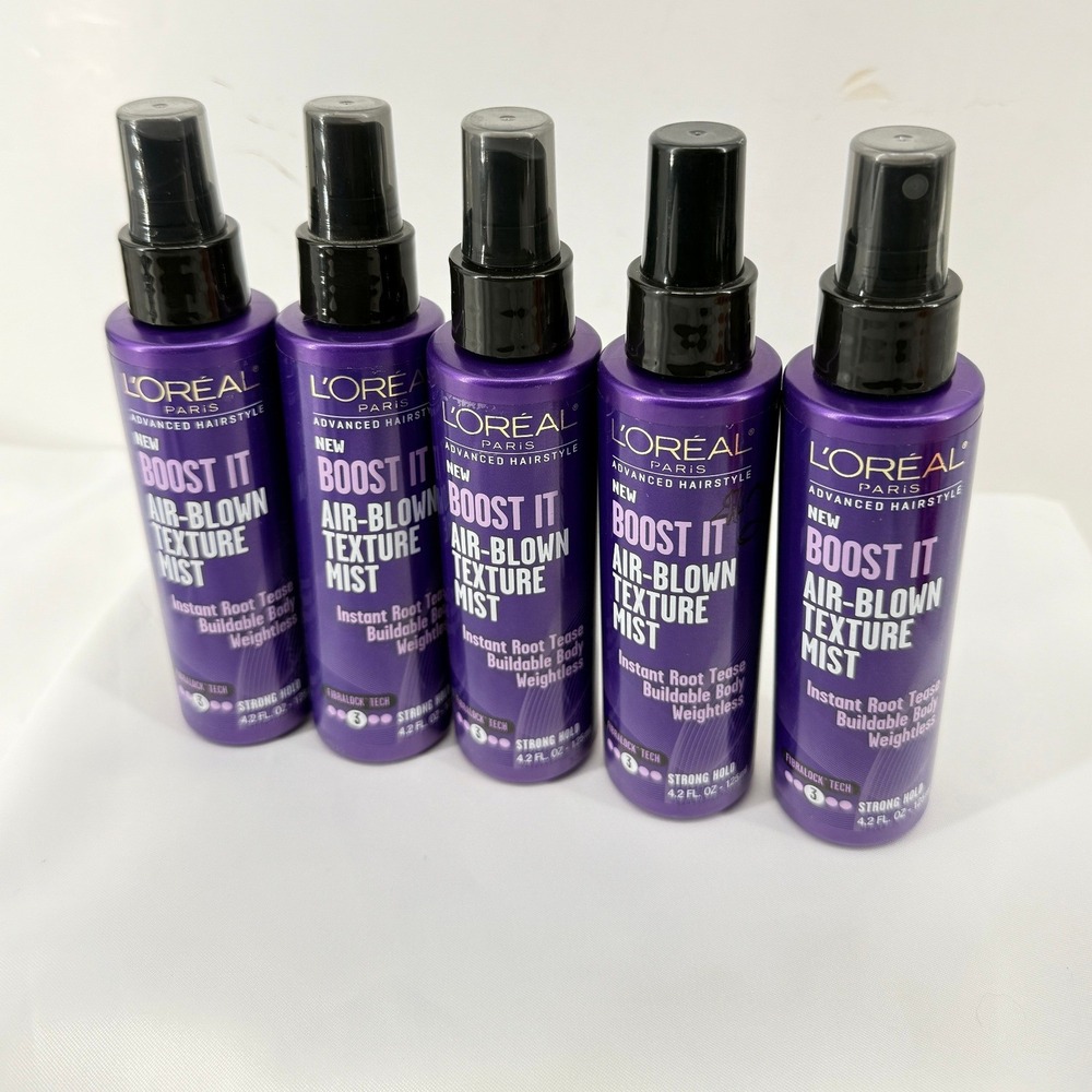 L'Oreal Paris Boost It Texture Mist 4.2oz Spray Strong Hold Root Tease Lot of 5